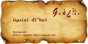 Gyulai Ábel névjegykártya